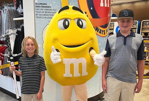 Best Things To Do and See in Disney Springs With Kids: M&Ms store.