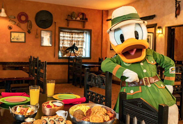 Dine with Donald Duck and Friends at Tusker House
