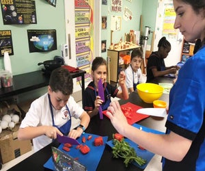Kids Cooking Connection offers young chefs to learn about food, including nutrition, preparation, and creativity. Photo courtesy of Kids Cooking Connection