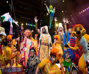 The Festival of the Lion King is an entertaining (and dry) place to wait out a rainy afternoon at Disney World. Photo by Ryan Wendler/Disney World