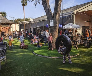 The Yardery is a fun Orlando restaurant for both kids and adults...and even dogs!