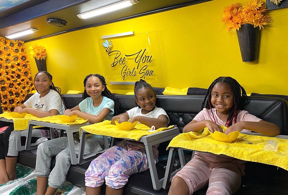 Kid-Friendly Spas and Kid Spa Parties in Orlando Enjoy the ultimate kid spa party at Bee You Girls Spa. Photo courtesy of Bee You Girls Spa