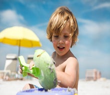 With calm waters and soft sand, there are many beaches near Orlando ideal for toddlers to play safely. Photo courtesy Visit St. Pete/Clearwater 