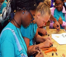 Camp Connect immerses teens in engineering-integrated activities and provides tips on how to prepare for a college degree. Photo courtesy of the camp