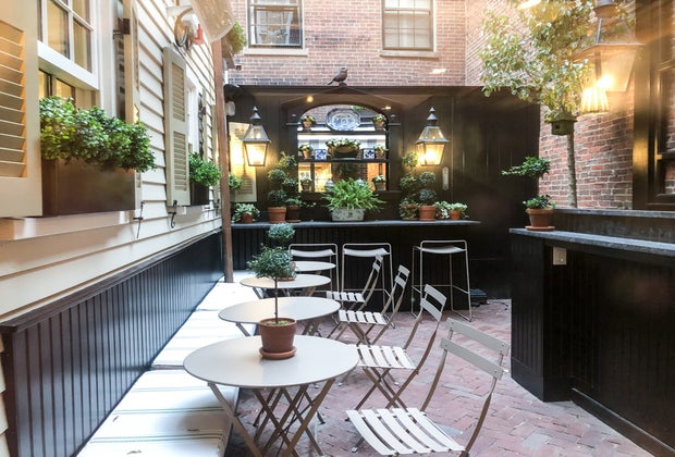 Photo of seating area at Beacon Hill Books & Cafe in Boston