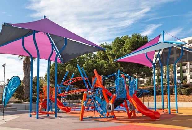 The Best Playgrounds with Shade in Los Angeles: Pan Pacific Park