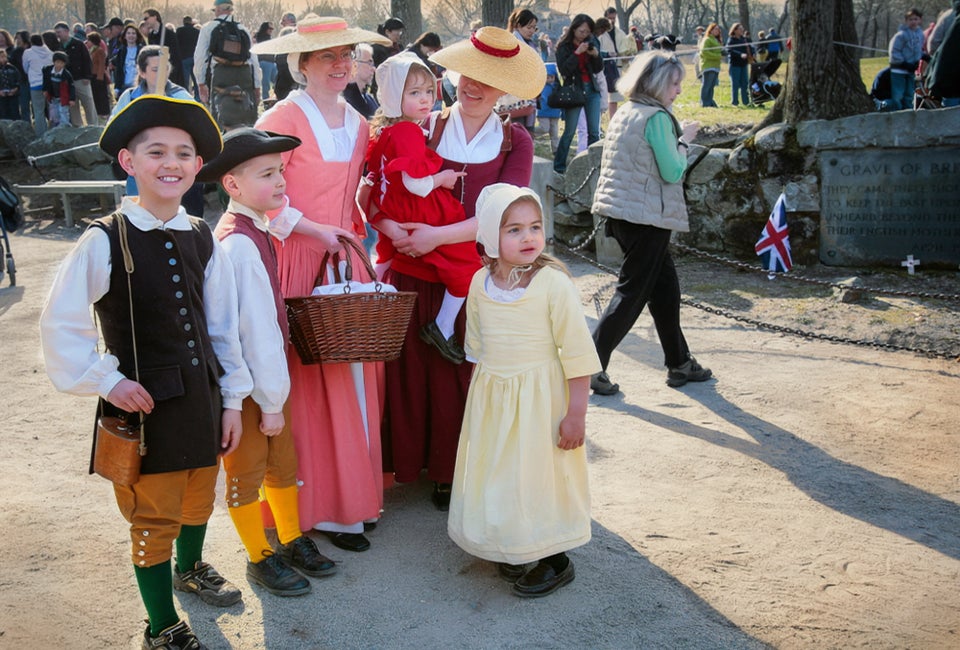 25 Things to Do in Concord, MA with Kids Find so many fun things to do in Concord, like Patriots' Day being celebrated at Minute Man HIstoric National Park. Photo courtesy of the Massachusetts Office of Travel & Tourism