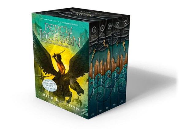 The Percy Jackson Series by Rick Riordan, photo courtesy of Amazon