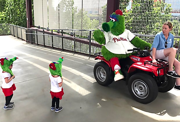 Say hello to the Phillie Phanatic!