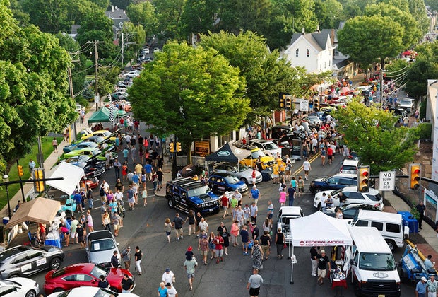 Doylestown Dusk Car Show.