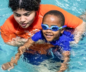 Build self-esteem and foster connections with swimming lessons in CT. Photo Courtesy of Goldfish Swim School