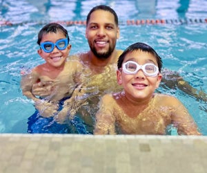 Swimming lessons in Chicago will make your child more confident around water. Photo courtesy of Lakeside Swim School