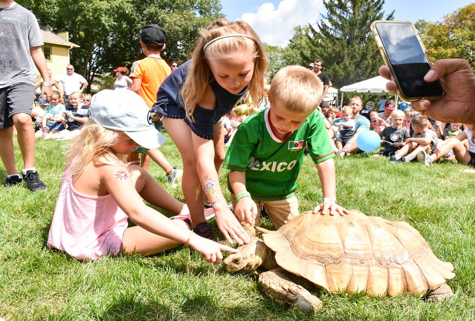 Hanging out with friends! Photo courtesy of Last Fling in Naperville
