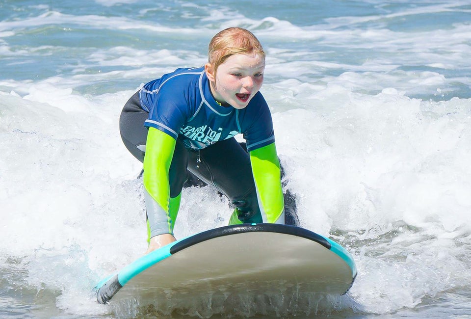 Surfing camp will be swell. Photo courtesy of Learn to Surf LA