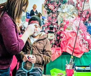 Head to Yulefest in Meriden for pictures with Santa and more holiday fun! Photo courtesy of Meriden Yulefest