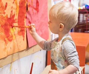 Boston kids are never too young to paint, create, and have fun at summer art camps! Photo courtesy of Minni