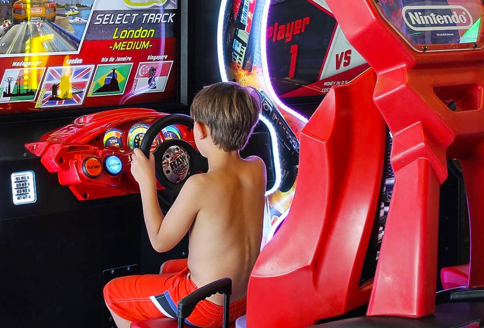 Best Arcades in Boston: Fun Centers and Old School Arcades Buckle up for video games, ice hockey, and more indoor fun at the best arcades in Boston! Photo courtesy of the Paragon Facebook page