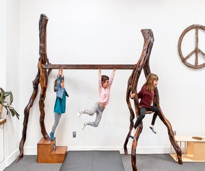 Climbing is encouraged at Wild Child. Photo courtesy of Wild Child Gym