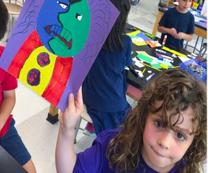 Budding artists will love learning how to paint this summer. Photo courtesy of Young Picassos