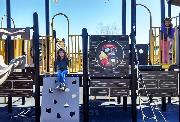 Beachfront playgrounds in New Jersey Pirate's Cove Playground