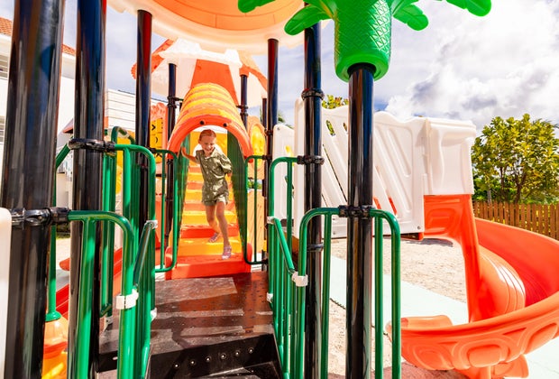 Kid's playground at the All-Inclusive Hyatt Sunscape Coco Punta Cana Resort