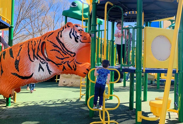 Playground fun at Franklin Park Zoo
