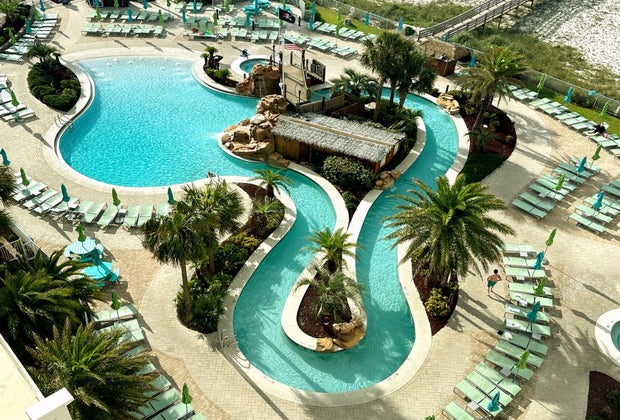 You'll have to drag your kids out of the pool at the Holiday Inn Resort!