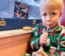 Enjoy milk and cookies and meet Santa aboard the Potomac Eagle Scenic Railroad's North Pole Express. Photo by Kimberly Byard