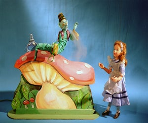 Catch a marionette version of Alice in Wonderland at Puppetworks. Photo courtesy of the venue