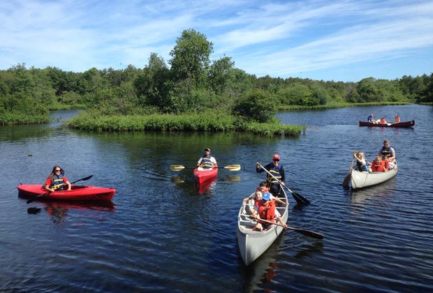 Canoing with the Quogue Wildlife Refuge