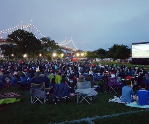 Randall's Island is a great venue for an outdoor movie, like Lego: Batman, showing this weekend. Photo courtesy of the event