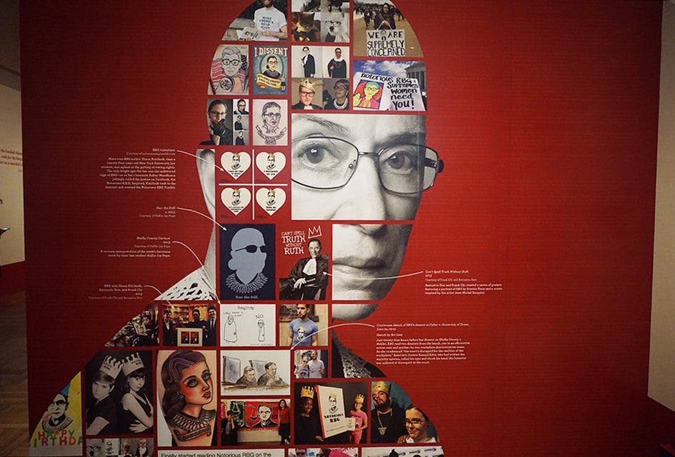The New-York Historical Society honors the late Ruth Bader Ginsburg with an overarching exhibition profiling her life and career.