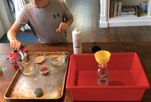 Combine the rest of the ingredients to make reindeer toothpaste.