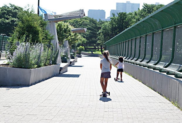 Explore the 28-acre Riverbank State Park