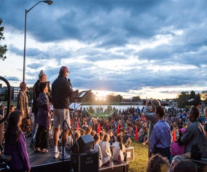 RiverSing brings the community together with inspiring music. Photo courtesy of The Revels