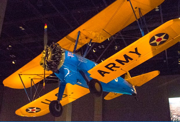 Spirit of Tuskegee airplane at the National Museum of African American History and Culture