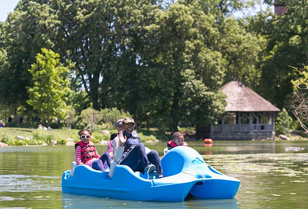 Prospect Park with kids: Pedal boats