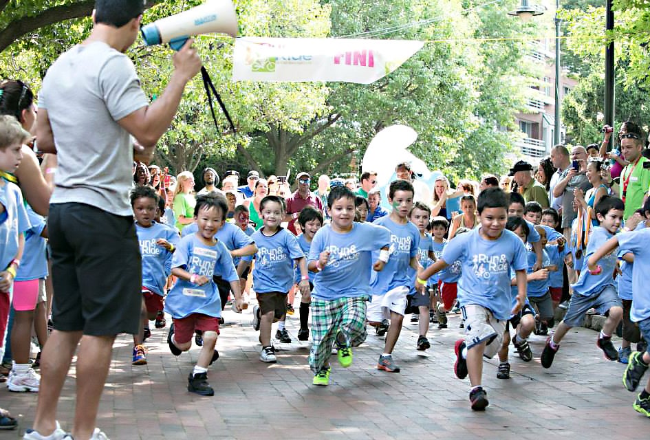 Weekend Fun: Oceans, Stars, and a Duathlon And they are off at the Run + Ride at CambridgeSide: Kids Only Duathlon. Photo courtesy of CambrideSide