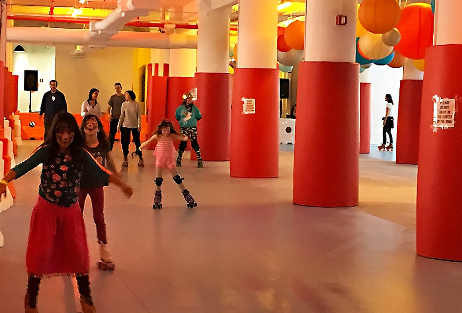 New Roller Rink at Industry City Hosts Family Skate Weekends Head to IC for the new roller rink and more kid fun!