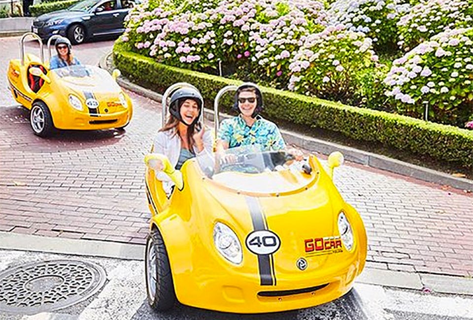 Top-Rated San Francisco Tours for Families: Alcatraz, Muir Woods, and More Travel through town in a tiny car with GoCar.