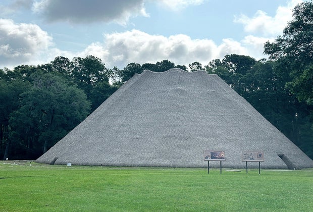 Explore the reconstruction of the Apalachee council house at Mission San Luis.