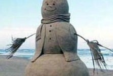 Sand Snowman Contest