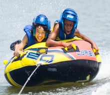 Sandy Hill Camp & Retreat Center offers lots of fun outdoor activities, including water sports. Photo courtesy of the camp