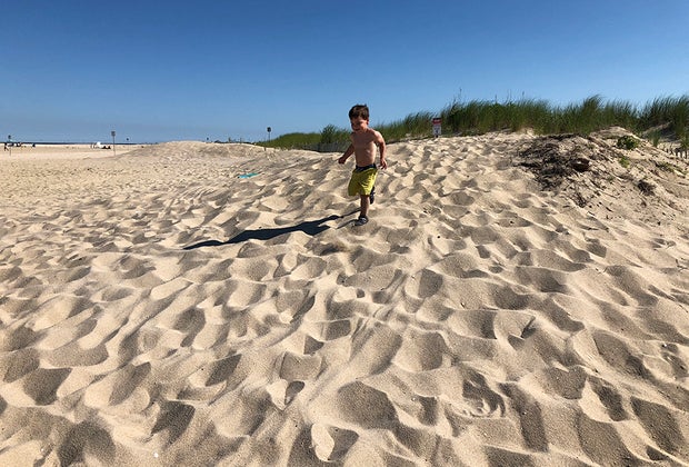 Sandy Hook National Seashore provides a perfect day trip to a beach near Westchester