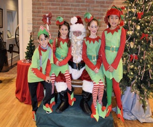 Meet Santa and his elves at Sandy Spring Museum's Family Holiday Party. Photo courtesy of the museum