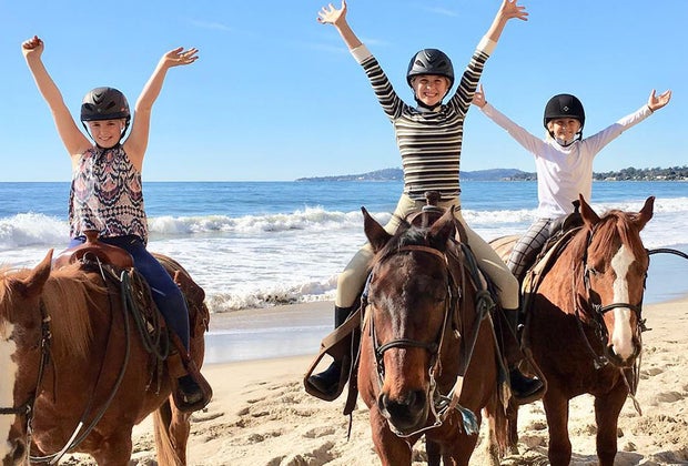 Horseback riding on the beach in Santa Barbara with Los Padres Outfitters