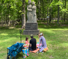 Visit the lush grounds of Opus 40 in Saugerties on a family day trip. Photo by Lisa Ven Vertloh