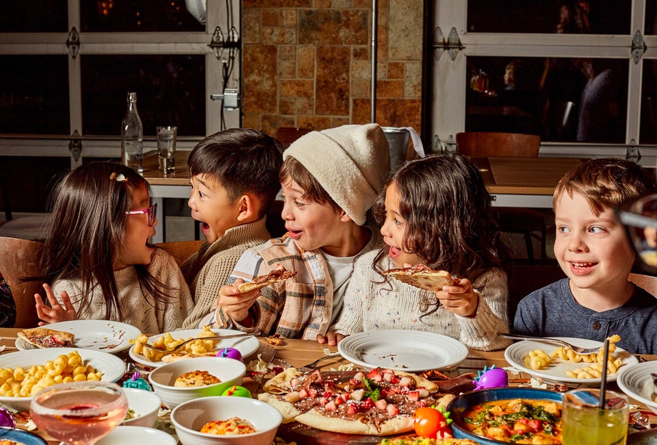 Restaurants Where Kids Eat Free in San Francisco Dig into kids eat free deals around the Bay Area. Photo courtesy of Pinstripes