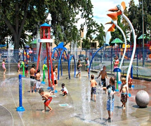 Afternoons are splashtastic! Sigler Park Splash Pad photo courtesy of the City of Westminster.