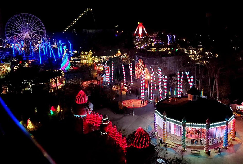 Six Flags Great Adventure transforms into a holiday wonderland. Photo courtesy of Six Flags